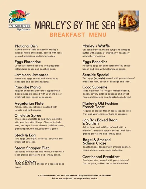 Breakfast Menu